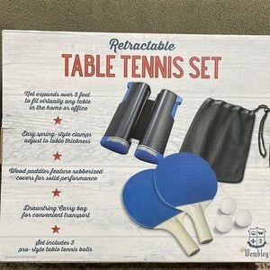 Retractable table tennis set New box